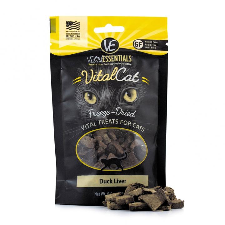 Vital Essentials Vital Cat Freeze Dried Grain Free Duck Liver Cat Treats